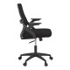 069-000092 Καρέκλα γραφείου Reji pakoworld mesh ύφασμα μαύρο 58x60x89-99εκ