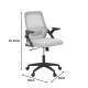 069-000092 Καρέκλα γραφείου Reji pakoworld mesh ύφασμα μαύρο 58x60x89-99εκ