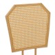 058-000078 Σκαμπό μπαρ Camilla I pakoworld φυσικό pe rattan με μπεζ ύφασμα και μέταλλο σε φυσική απόχρωση 47.5x58x117εκ