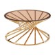 80-2098 OTTAVIA BENCH A SMOKE GLASS AMBER / GOLDEN FI 80 DIOMMI OTTAVIAACTZL
