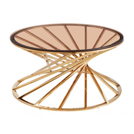 80-2098 OTTAVIA BENCH A SMOKE GLASS AMBER / GOLDEN FI 80 DIOMMI OTTAVIAACTZL
