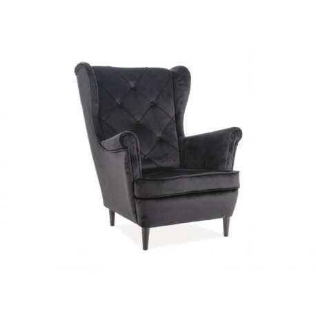 80-1986 Πολυθρόνα Lady 56х75х101 Μαυρο DIOMMI LADYV19