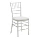 326-000039 Καρέκλα Tiffany pakoworld με μαξιλάρι διάφανο pc 38x38.5x88εκ