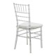 326-000039 Καρέκλα Tiffany pakoworld με μαξιλάρι διάφανο pc 38x38.5x88εκ