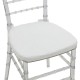 326-000039 Καρέκλα Tiffany pakoworld με μαξιλάρι διάφανο pc 38x38.5x88εκ