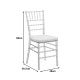 326-000039 Καρέκλα Tiffany pakoworld με μαξιλάρι διάφανο pc 38x38.5x88εκ