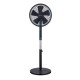 Singer 7020/01BL Ανεμιστήρας Ορθοστάτης 55W Διαμέτρου 40cm με Τηλεχειριστήριο