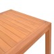 340-000007 Τραπέζι Vocaly pakoworld teak ξύλο σε φυσική απόχρωση 200x100x75εκ
