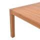 340-000007 Τραπέζι Vocaly pakoworld teak ξύλο σε φυσική απόχρωση 200x100x75εκ
