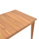 340-000004 Τραπέζι Ory pakoworld teak ξύλο σε φυσική απόχρωση 160x80x75εκ