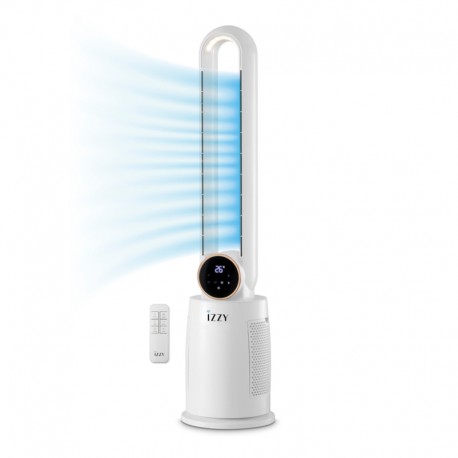 Izzy IZ-9046 Ανεμιστήρας Δαπέδου Χωρίς Πτερύγια 60W με Τηλεχειριστήριο
