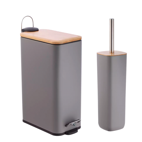 E-1810 Πεντάλ και πιγκάλ bamboo ορθογώνιο - 7Lt. 6τμχ/κιβ