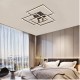 6112 Inlight Πλαφονιέρα οροφής LED 72W &amp; 3*3W 3CCT σε μαύρη απόχρωση D:64x64cm (6112)