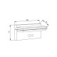 80206611S it-Lighting Narlay LED 8W 3000K Solar Outdoor Wall Lamp Black D:260x117x92mm (80206611S)