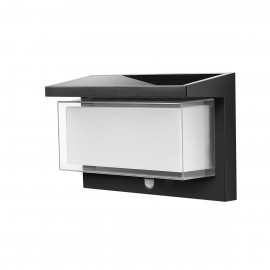 80206711S it-Lighting Juniper LED 8W 3000K Solar Wall Light in Black Color D:222x163x91mm (80206711S)
