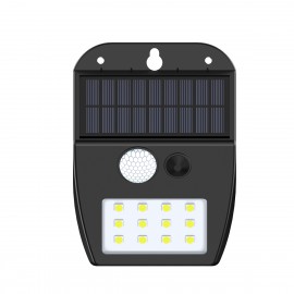 80207011S it-Lighting Meribel LED 2W 3000K  Solar Outdoor Wall Lamp Black D:130x10x50mm (80207011S)