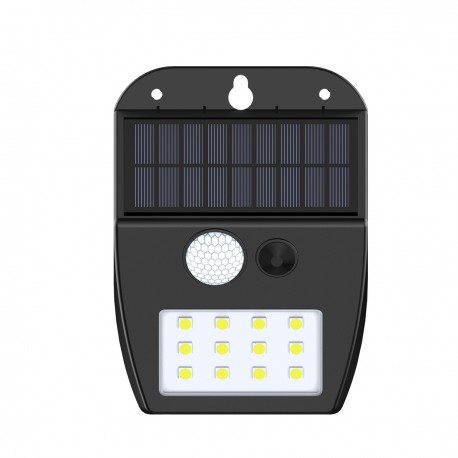 80207011S it-Lighting Meribel LED 2W 3000K  Solar Outdoor Wall Lamp Black D:130x10x50mm (80207011S)