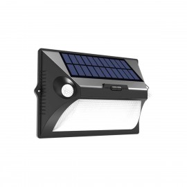 80207111S it-Lighting Teal LED 10W Solar Outdoor Wall Lamp Black D:255 x 181mm (80207111S)
