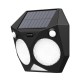 80207211S it-Lighting Tortoise LED 6W 3000K Solar Outdoor Wall Lamp Black D:160x160x60mm (80207211S)
