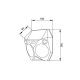 80207211S it-Lighting Tortoise LED 6W 3000K Solar Outdoor Wall Lamp Black D:160x160x60mm (80207211S)