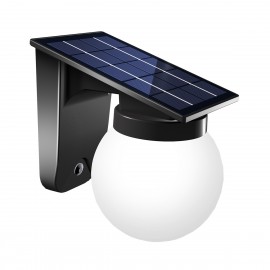80207310S it-Lighting Baikal LED 1W 3000K | 4000K | 6000K Solar Outdoor Wall Lamp Black D:130x190x175 mm (80207310S)