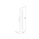 80205911 it-Lighting Barton LED 15W 3000K Outdoor Wall Lamp Black D:45x80x600 mm (80205911)