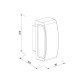 80205414 it-Lighting Winona 1xΕ27 Outdoor Up-Down Wall Lamp Black D:90x120x220mm (80205414)