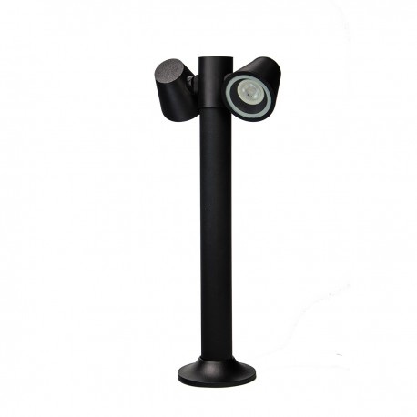 80400814 it-Lighting Shasta 2xGU10 Outdoor Pole Light Black D:150x305x600mm (80400814)
