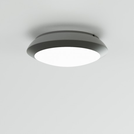 80300834 it-Lighting Champlain 1xE27 Outdoor Ceiling Light Grey D:90x285x285mm (80300834)