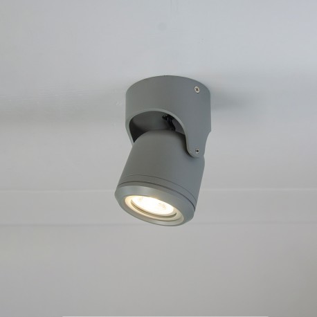 80206044 it-Lighting Crescent 1xGU10 Outdoor Spot Grey D:90x90x130mm (80206034)