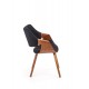 60-34473 K396 chair, color: walnut / black