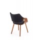 60-34473 K396 chair, color: walnut / black