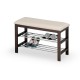 60-21844 ST3 stand for shoes color: wenge/creamy DIOMMI V-CH-ST_3-STOJAK-KREMOWY