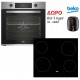 Beko BBIE12300XD + HIC 64400 E Φούρνος άνω Πάγκου 72lt με Εστίες Π59.4εκ. Inox +Δώρο Air Fryer AF-40AD