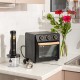 06-23690 ESTIA ΦΡΙΤΕΖΑ ΑΕΡΟΣ OAK 1400w 12lt ΜΕ 4 ΛΕΙΤΟΥΡΓΕΙΕΣ ΨΗΣΙΜΑΤΟΣ ΜΑΥΡΟ