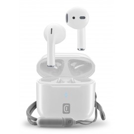 490656 CELLULAR LINE 470080 Rize Bluetooth Ακουστικά TWS με Θήκη Φόρτισης Λευκά