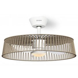 Gruppe A20-13373DC Ανεμιστήρας Οροφής 50cm με Φως και Τηλεχειριστήριο Λευκός