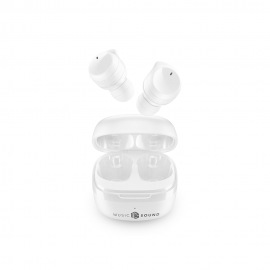 490651 CELLULAR LINE 467837 Music Sound Flow Bluetooth Ακουστικά TWS με Θήκη Φόρτισης Λευκά