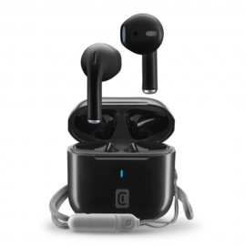 490655 CELLULAR LINE 470073 Rize Bluetooth Ακουστικά TWS με Θήκη Φόρτισης Μαύρα