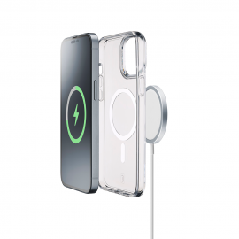 490612 CELLULAR LINE 466373 Θήκη Κινητού Magsafe Σκληρής Σιλικόνης για iPhone 15 Διαφανής