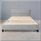 2EPALERMOP-EK160200 ΚΡΕΒΑΤΙ PALERMO ΜΕ ΠΟΔΑΡΑΚΙΑ ΝΤΥΜΕΝΟ ΜΕ ΥΦΑΣΜΑ 160x200 - ΕΚΡΟΥ