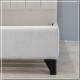 2EFIRENZEP-EK150200 ΚΡΕΒΑΤΙ FIRENZE ΜΕ ΠΟΔΑΡΑΚΙΑ ΝΤΥΜΕΝΟ ΜΕ ΥΦΑΣΜΑ 150x200 - ΕΚΡΟΥ