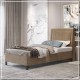 2EMILANOP-EK160200 ΚΡΕΒΑΤΙ MILANO ΜΕ ΠΟΔΑΡΑΚΙΑ ΝΤΥΜΕΝΟ ΜΕ ΥΦΑΣΜΑ 160x200 - ΕΚΡΟΥ