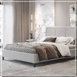 2EMILANOP-PA150200 ΚΡΕΒΑΤΙ MILANO ΜΕ ΠΟΔΑΡΑΚΙΑ ΝΤΥΜΕΝΟ ΜΕ ΥΦΑΣΜΑ 150x200 - ΠΑΓΟΥ