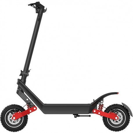 Egoboo Challenger X10 Ηλεκτρικό Πατίνι με 25km/h Max Ταχύτητα και 100km Αυτονομία σε Μαύρο Χρώμα