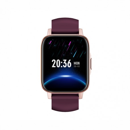 Egoboo M5 Smartwatch με Παλμογράφο (Μαύρο) EBM5-PURPLE