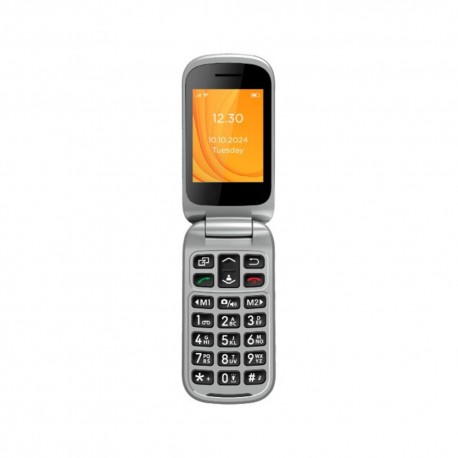 Egoboo Flip 4G Dual SIM Κινητό με Μεγάλα Κουμπιά Μαύρο