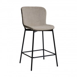 200-124 Σκαμπό Melina-Bar γκρεζ 55 x 48 x 95 55x48x95 εκ.