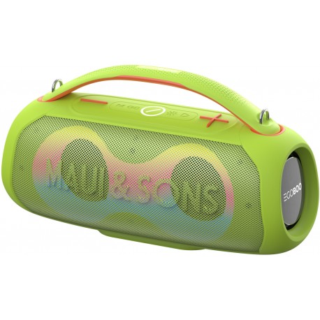 Egoboo X Maui and Sons Ηχείο Bluetooth 20W με Διάρκεια Μπαταρίας έως 5 ώρες Πράσινο