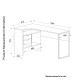 14410156 Γραφείο ArteLibre LOLA Φυσικό/Μαύρο 145x81x76cm Φυσικό/Μαύρο